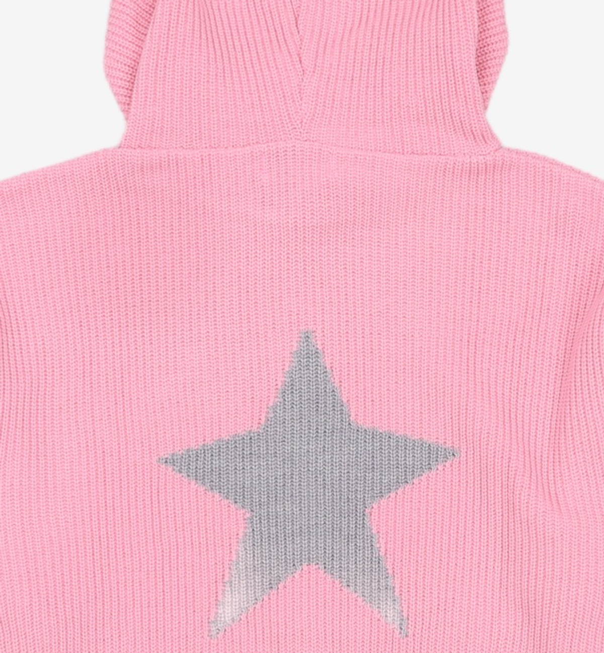 유희(YOUHEE) STAR KNIT HOODIE PINK FREE