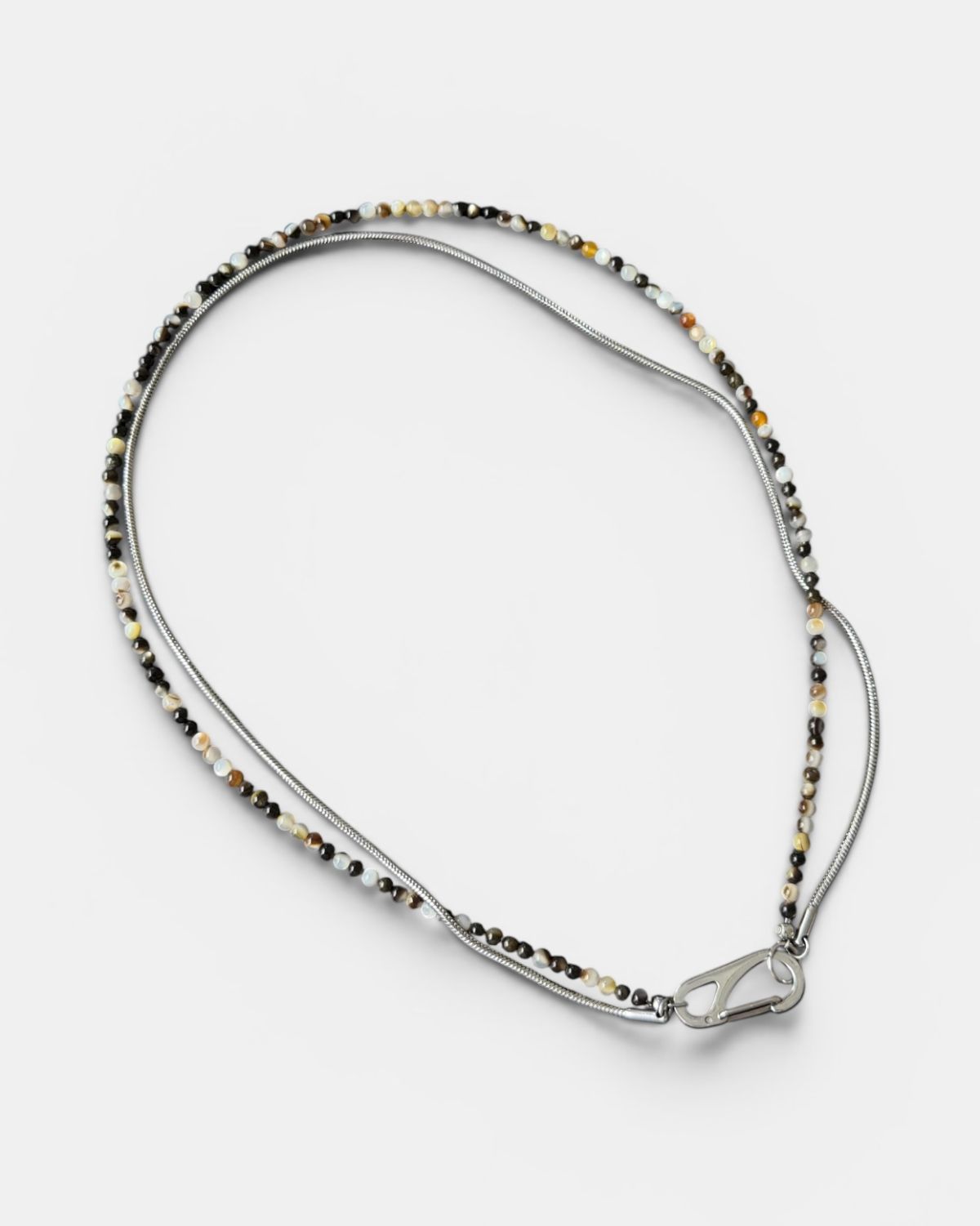 셉텐벌5(SEPTEMBER5) GEMSTONE LAYERED CHAIN NECKLACE