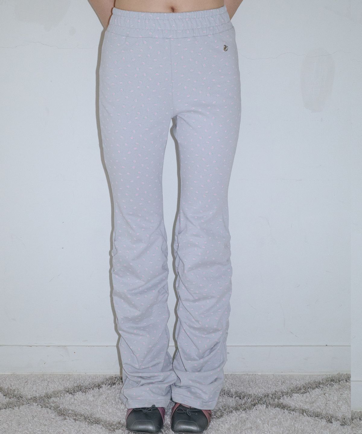 페이키(FAKIII) Fakiii Flower Boot-Cut Track Pants