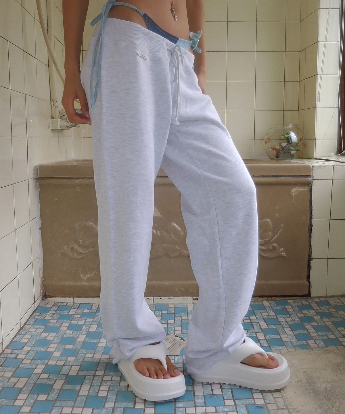 베이크먼데이(BAKEDMONDAY) [MELANGE] Baby sweatpants