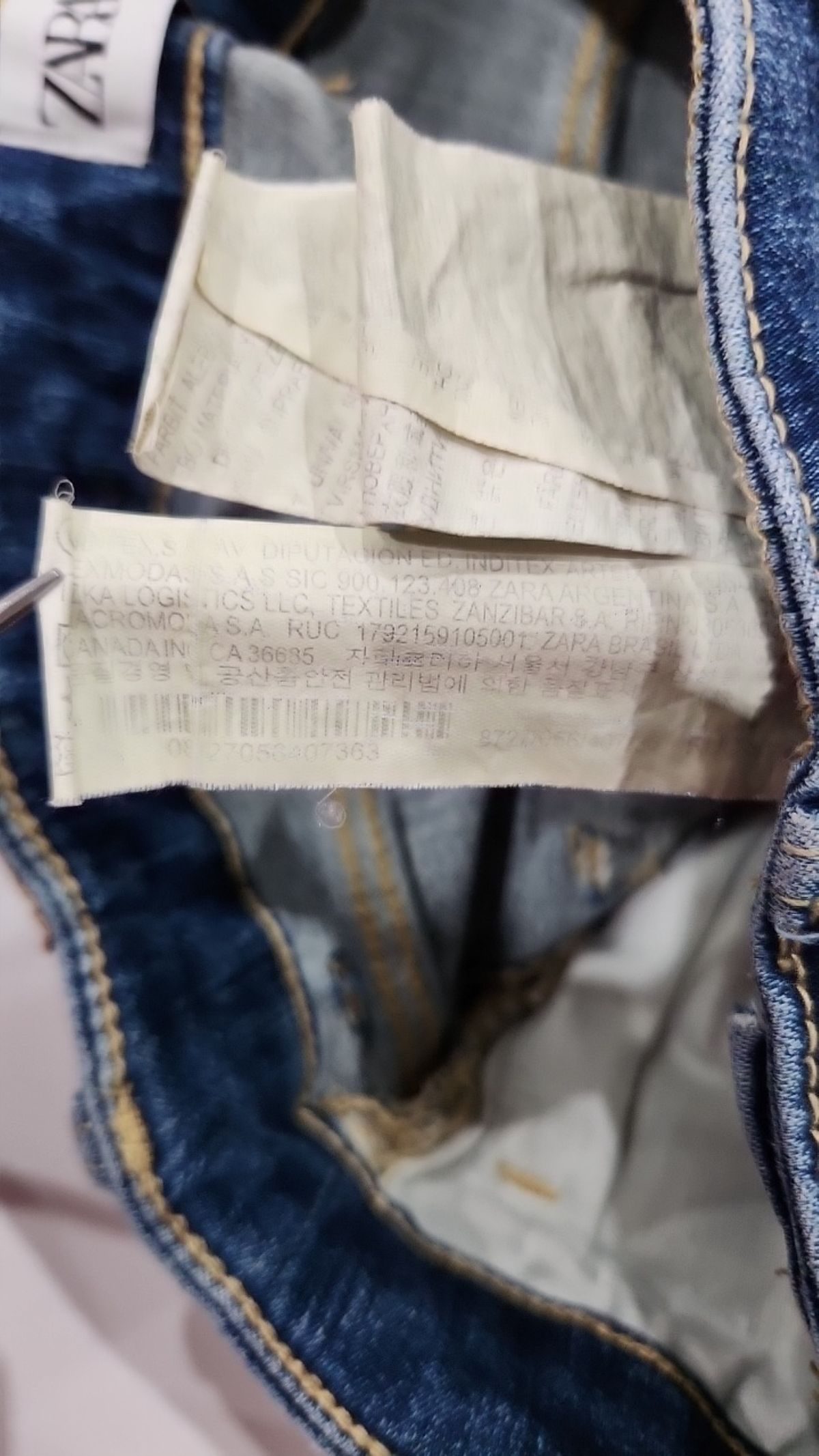 자라(ZARA) 청/데님 팬츠 36