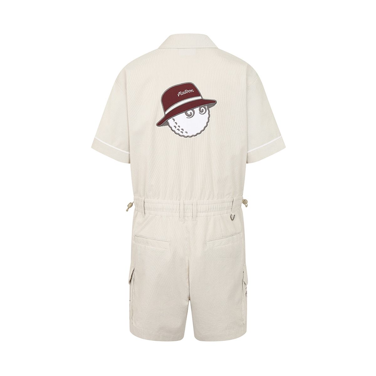 말본 골프(MALBON GOLF) 스트라이프 시어서커 점프스투 BEIGE (WOMAN)