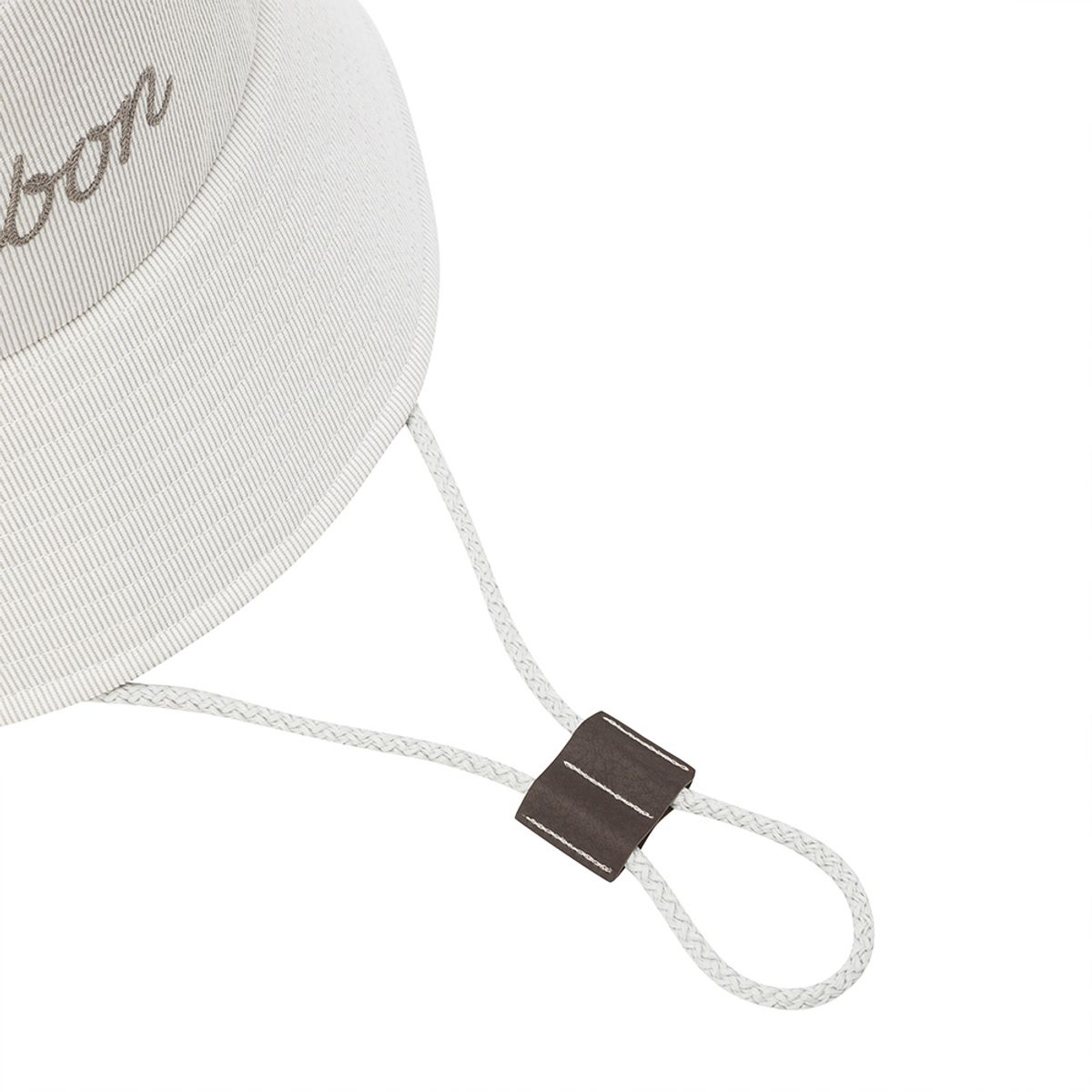 말본 골프(MALBON GOLF) 스트라이프 시어서커 버킷햇 BEIGE