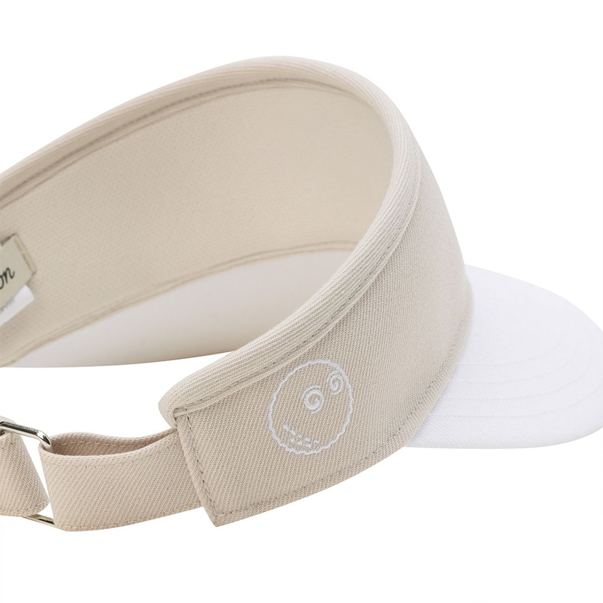 말본 골프(MALBON GOLF) M 포인트 컬러블럭 바이저 BEIGE