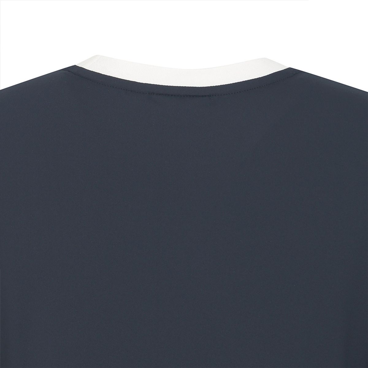 말본 골프(MALBON GOLF) 컬러드 넥 라운드 티셔츠 NAVY (WOMAN)