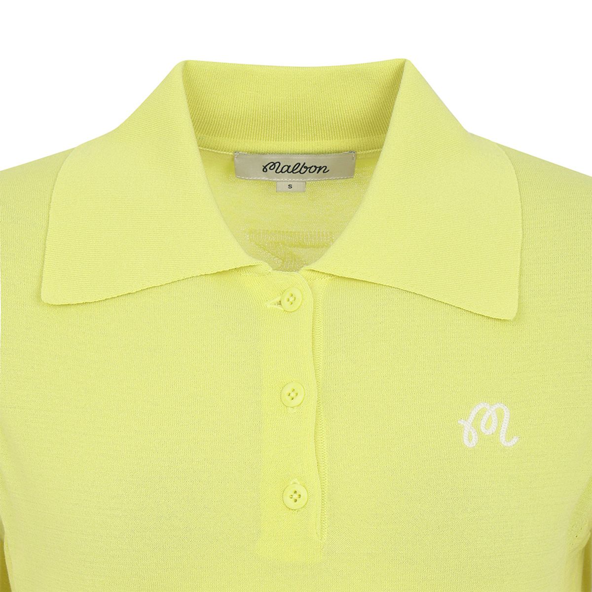 말본 골프(MALBON GOLF) 카라 니트 슬리브리스 YELLOW (WOMAN)