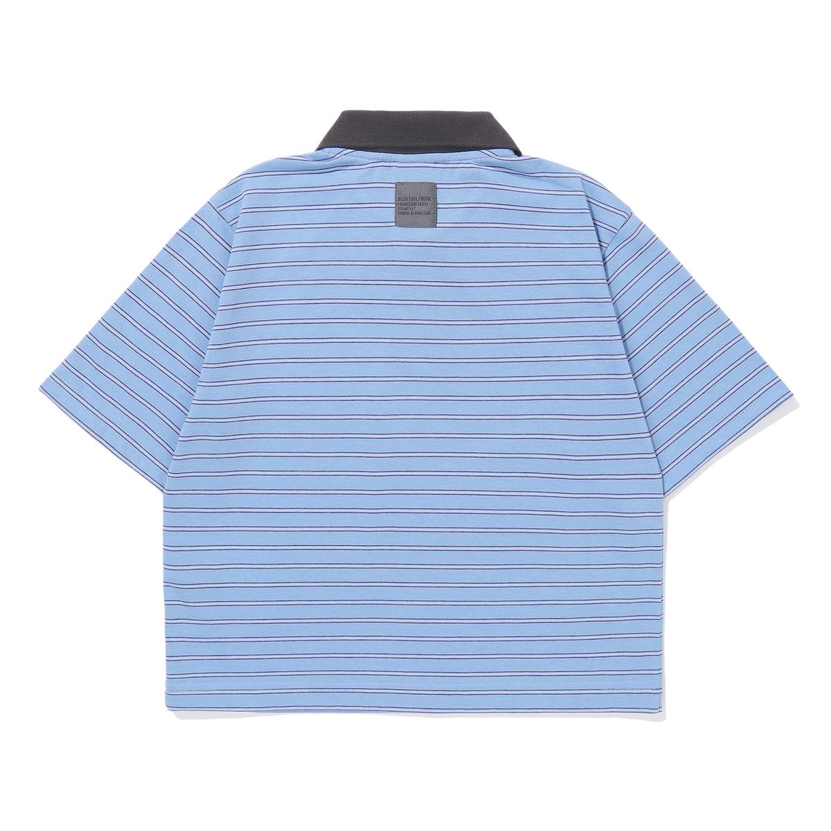 블루테일(BLUETAIL) AAC2TS01SB 스카이블루 스트라이프 카라 티셔츠