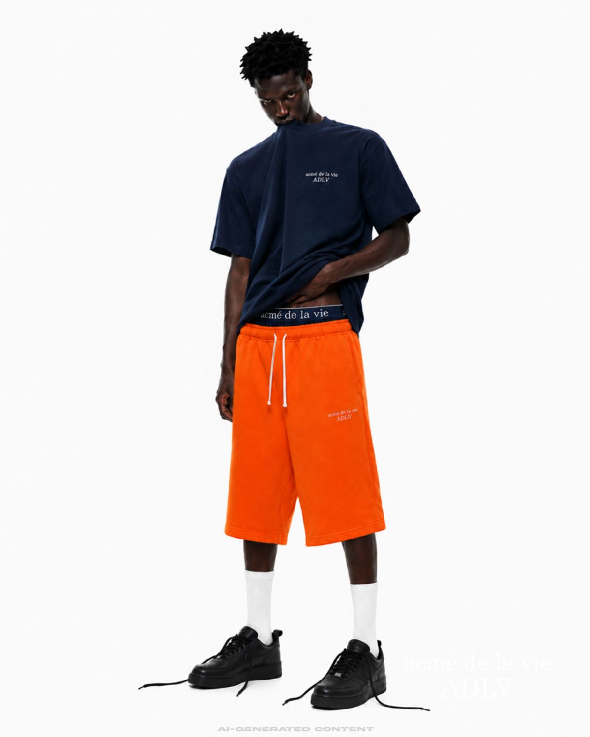 아크메드라비(ACME DE LA VIE) BASIC LOGO SHORT SLEEVE T-SHIRT