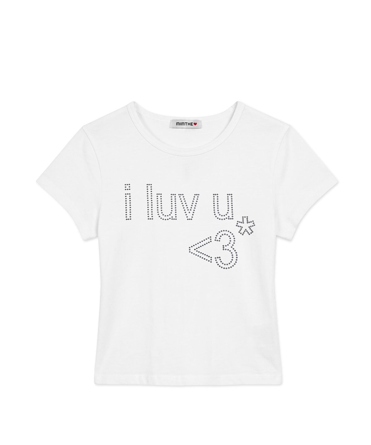 밈더워드로브(MIMTHEWARDROBE) [밈더 X 해나]Luv-U Hotpix T-Shirt_White