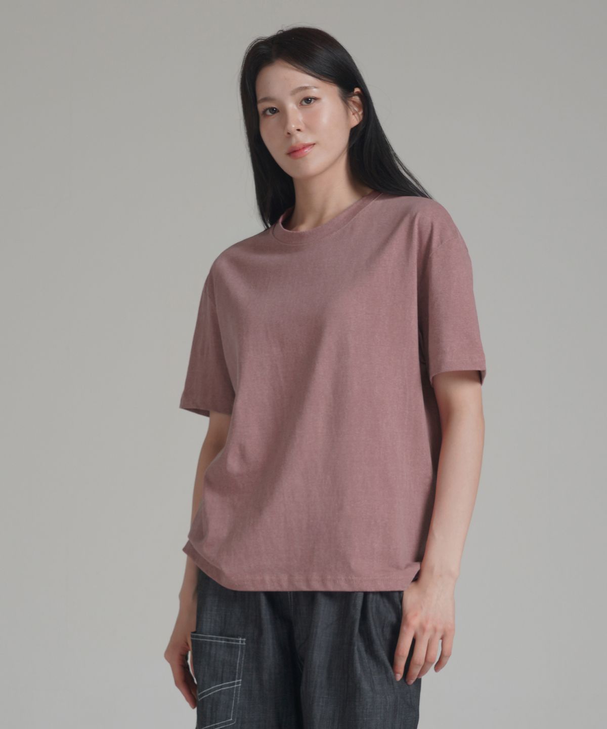 노밍(NOMING) [2PACK] 루즈핏 크롭 피그먼트 숏 슬리브 (4COLOR)
