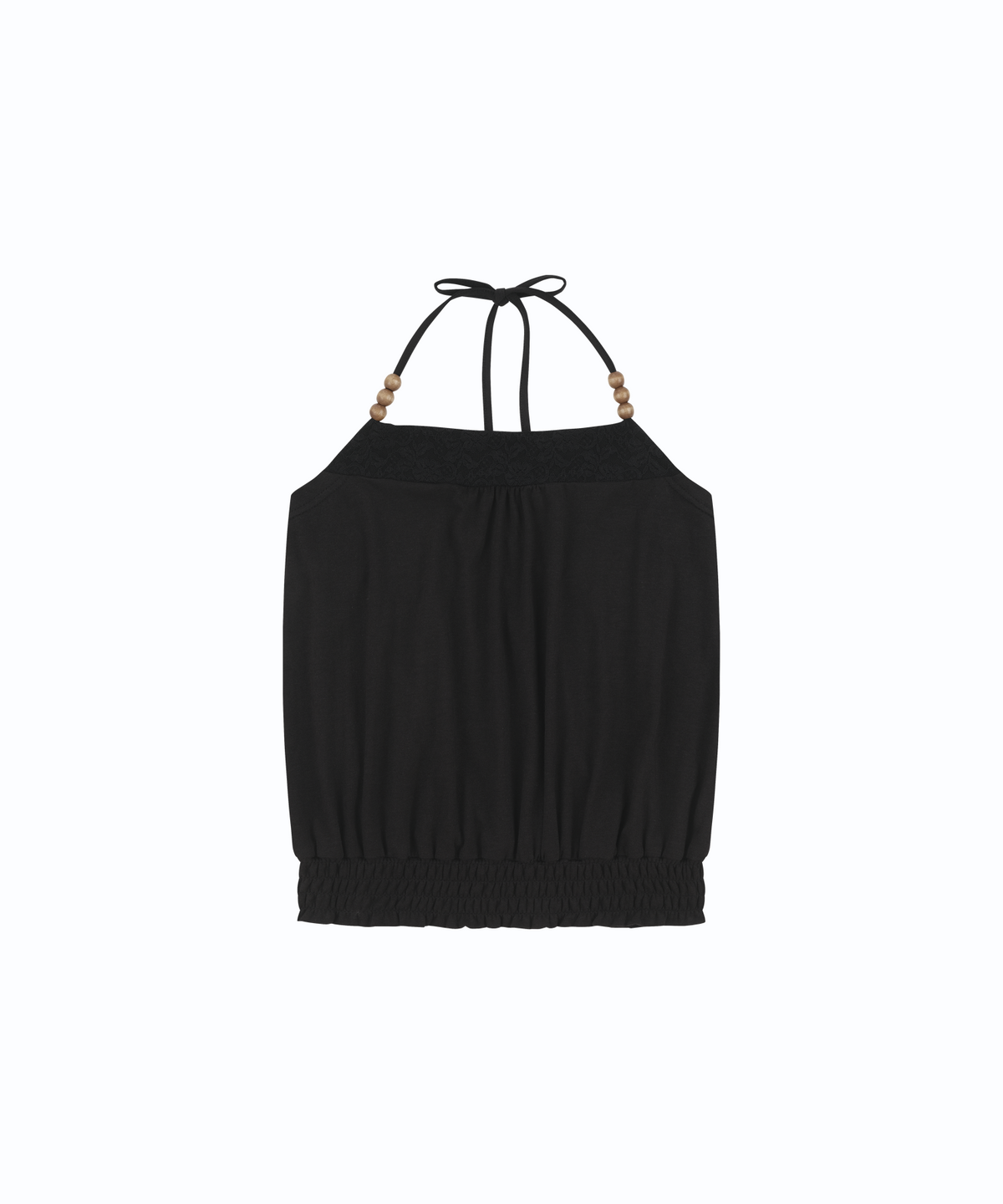 카시코(KASHIKO) Beadwork Halter Top Black