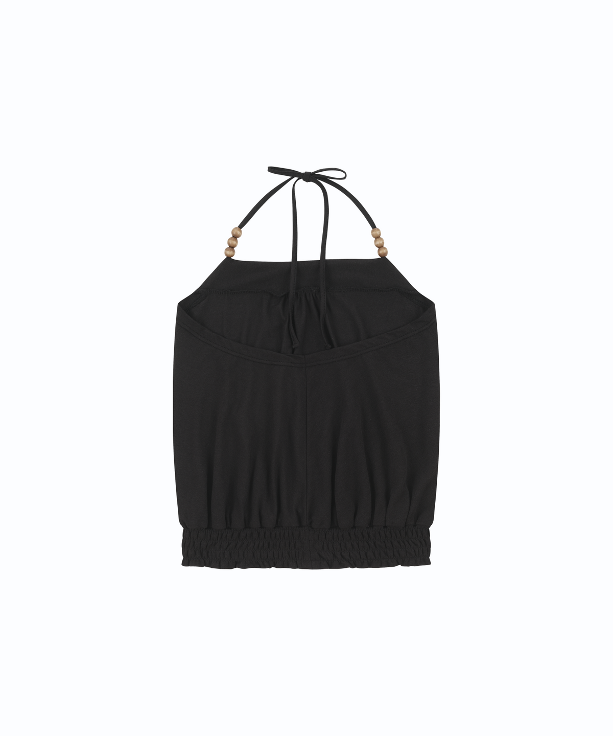 카시코(KASHIKO) Beadwork Halter Top Black