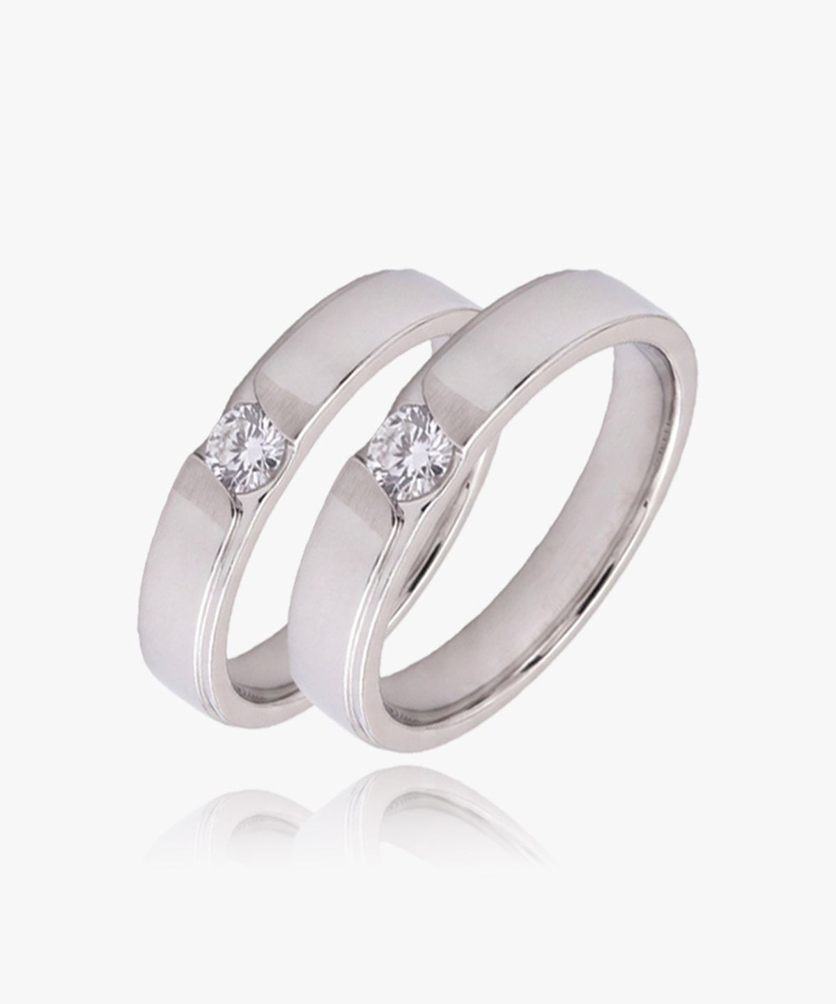엘렌쥬얼리(HELENE JEWELRY) 실버 Silver 925 비앙카 커플 링 은 반지