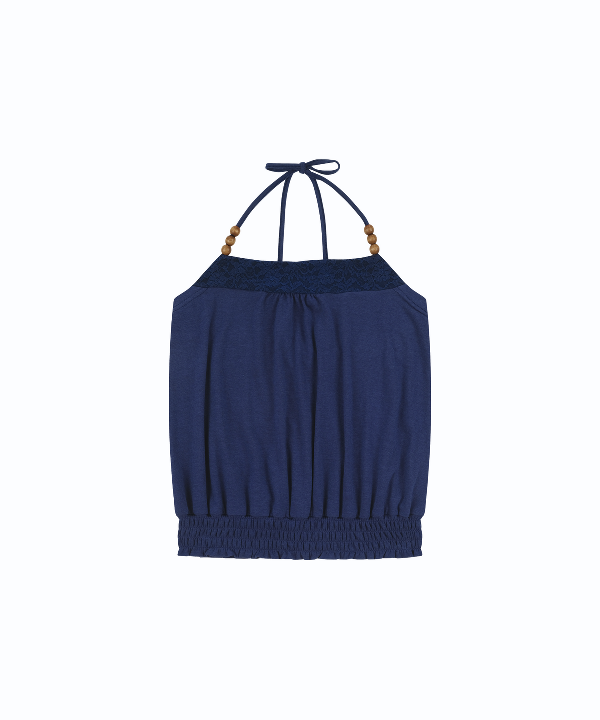 카시코(KASHIKO) Beadwork Halter Top Deep Blue