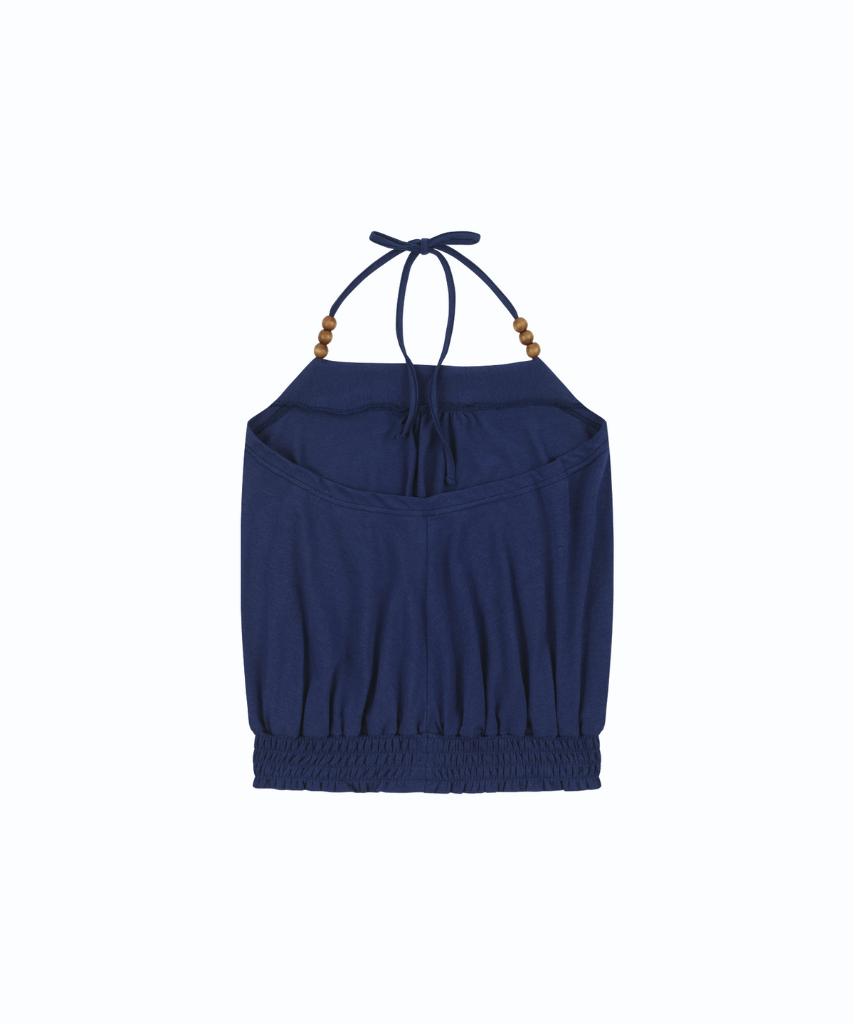 카시코(KASHIKO) Beadwork Halter Top Deep Blue