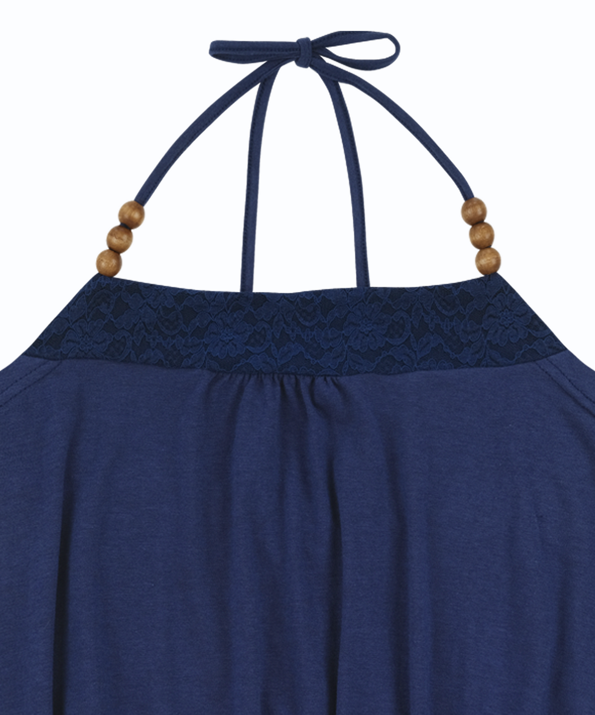 카시코(KASHIKO) Beadwork Halter Top Deep Blue