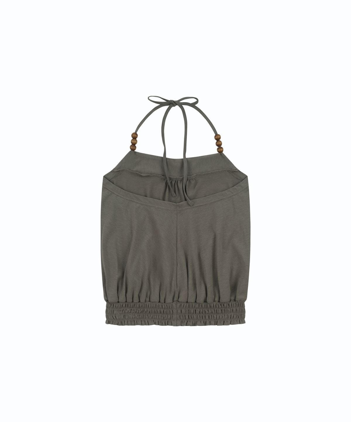 카시코(KASHIKO) Beadwork Halter Top Warm Gray