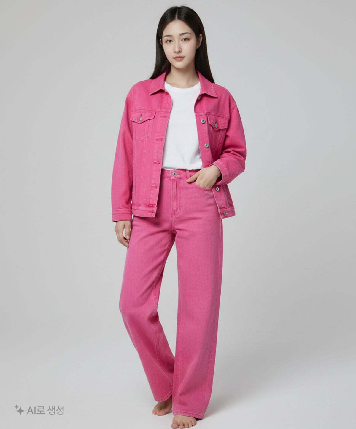 클라비스(CLOVIS) 청/데님 팬츠 70