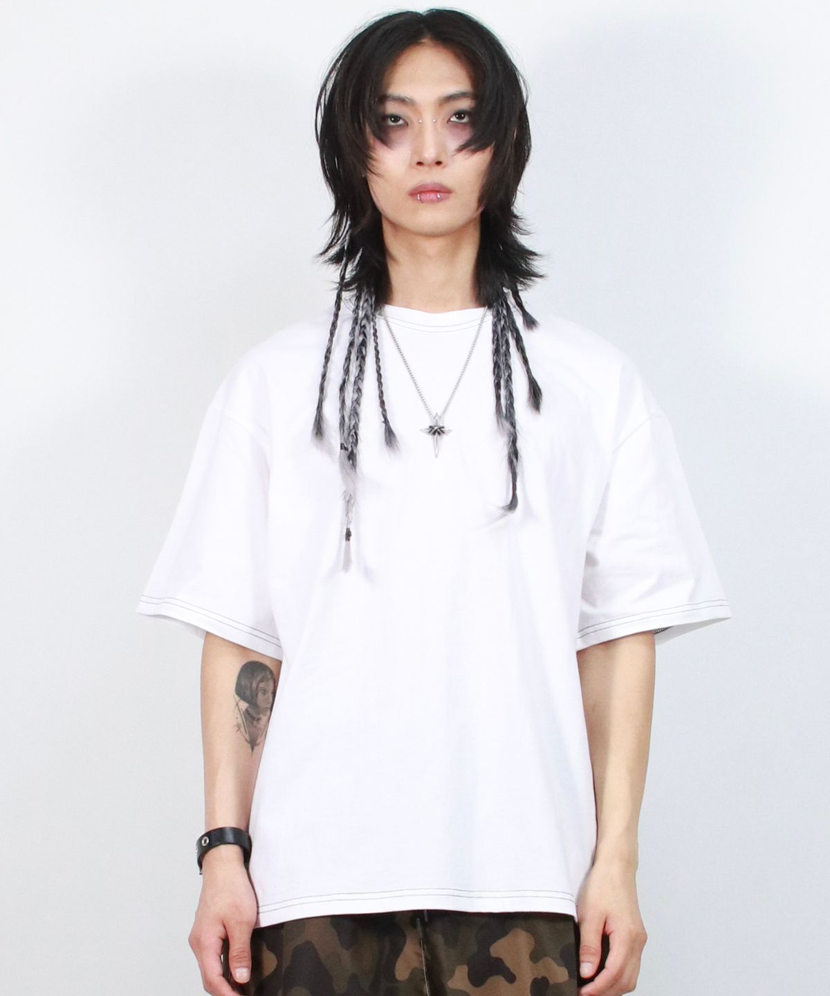드마크(DEMARC) M OUTSTITCH BOXY SHORT SLEEVE TEE - White