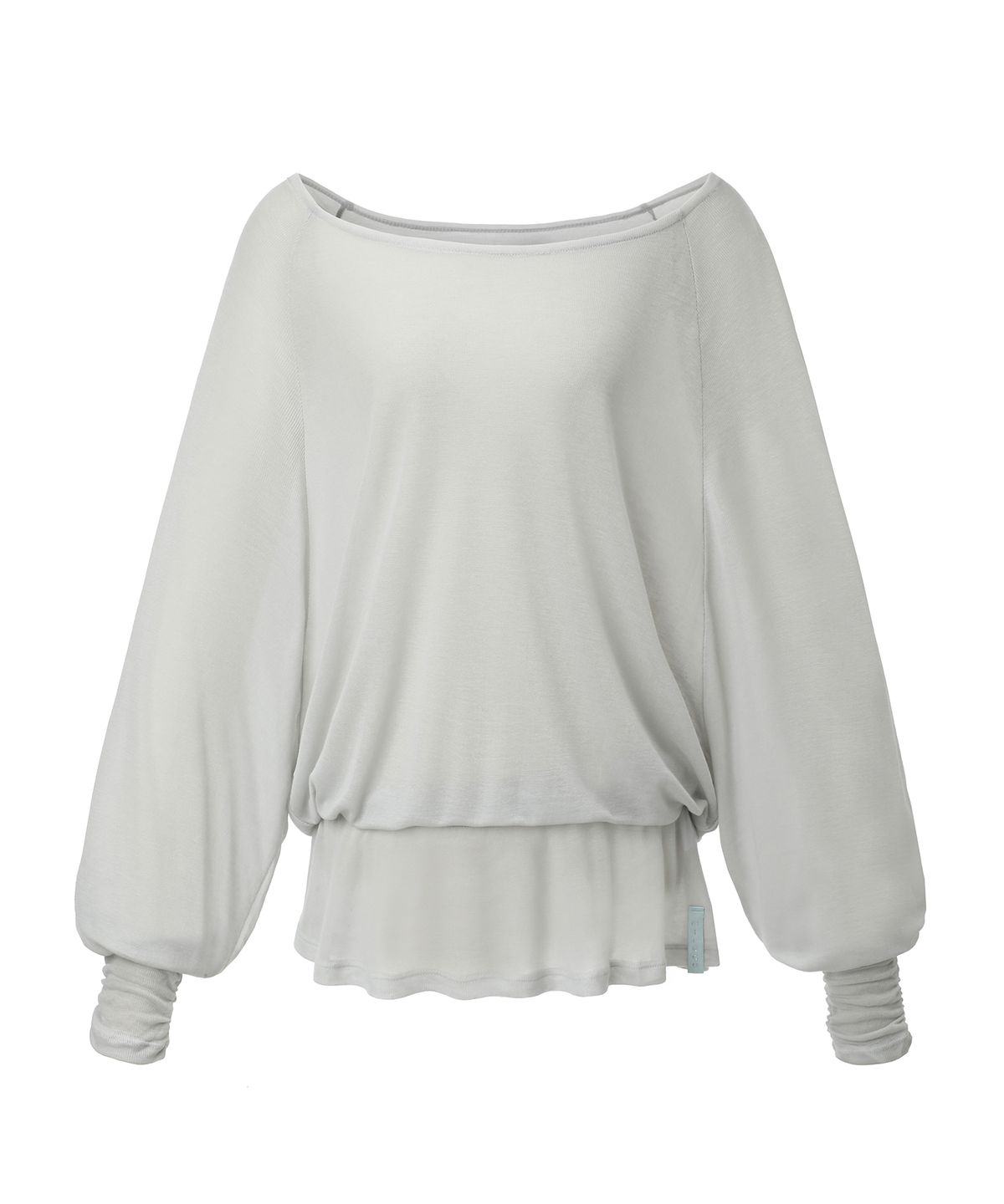 미레코(MIRECO) SHEER OFF-SHOULDER SLEEVE CLOUD GREY