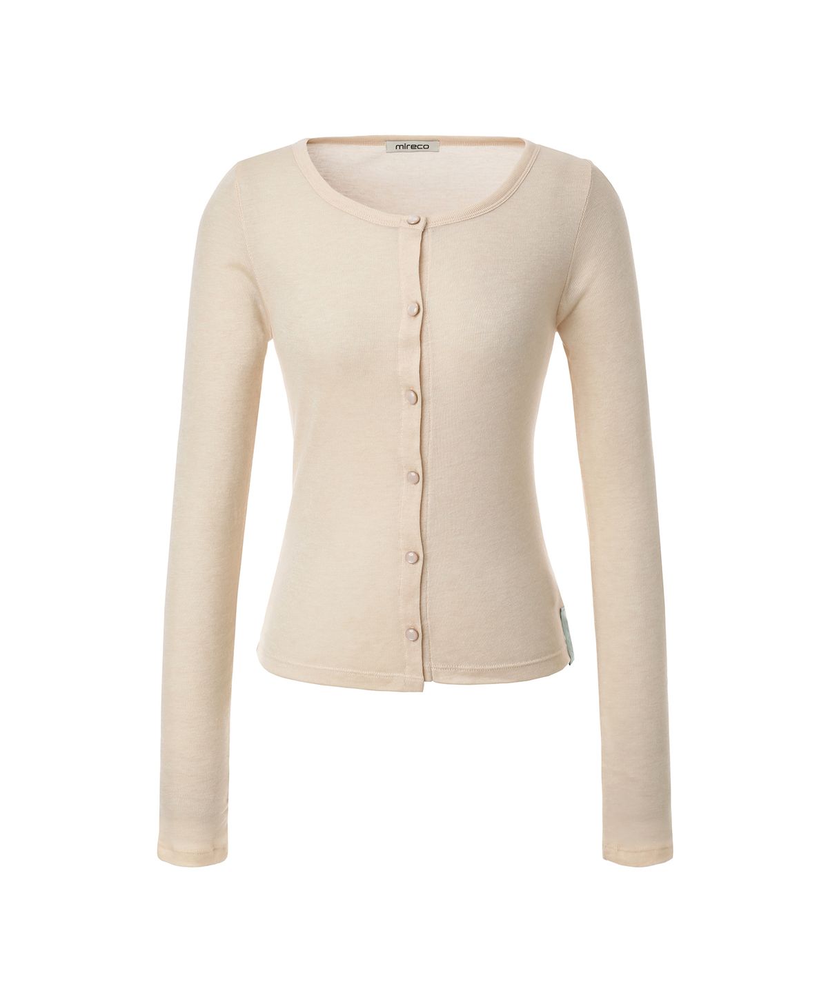 미레코(MIRECO) SOFT WOOL SCOOP NECK CD PEACH