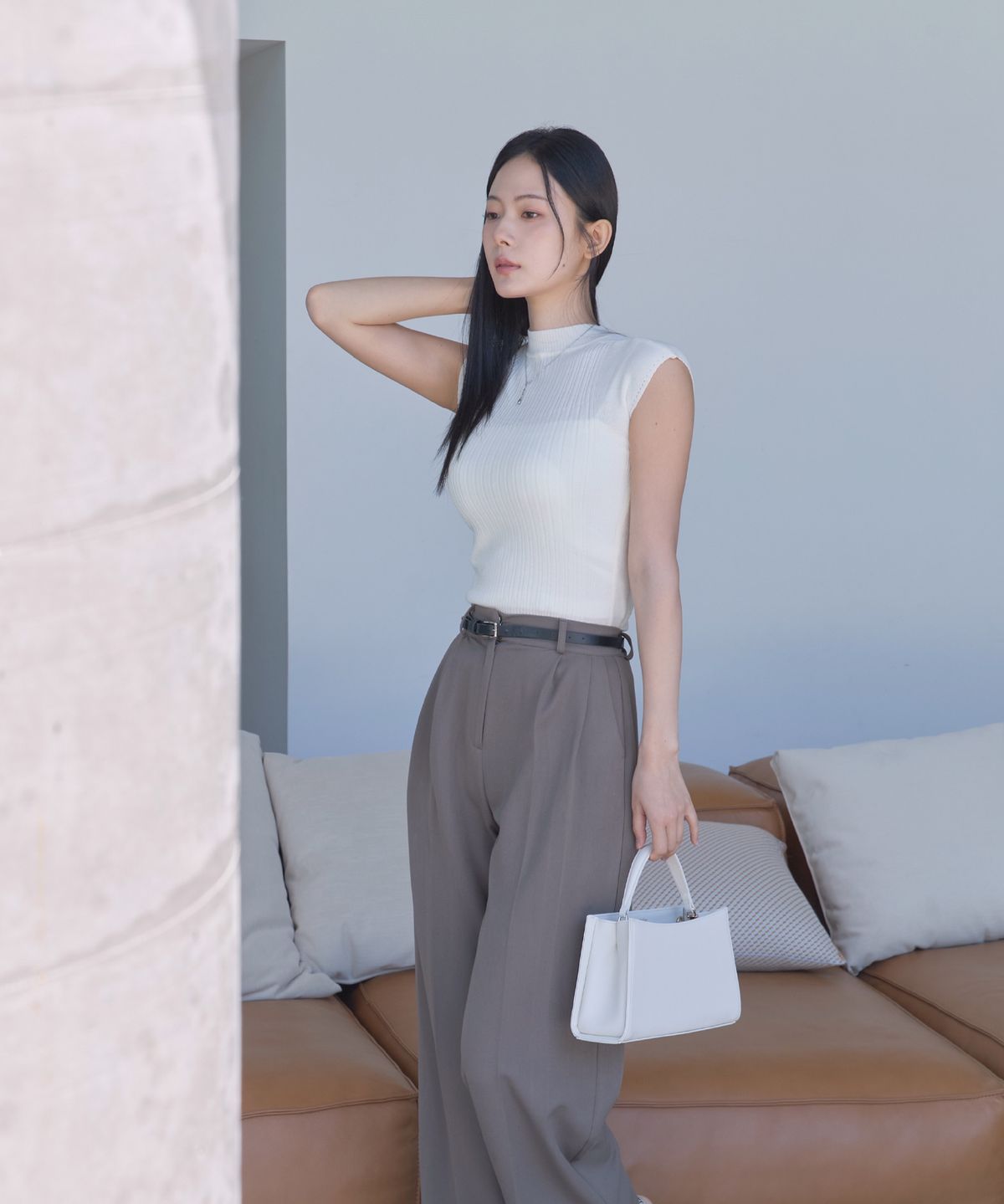 텐더라인(TENDERLINE) 뮤트백_크림_뉴클래식백