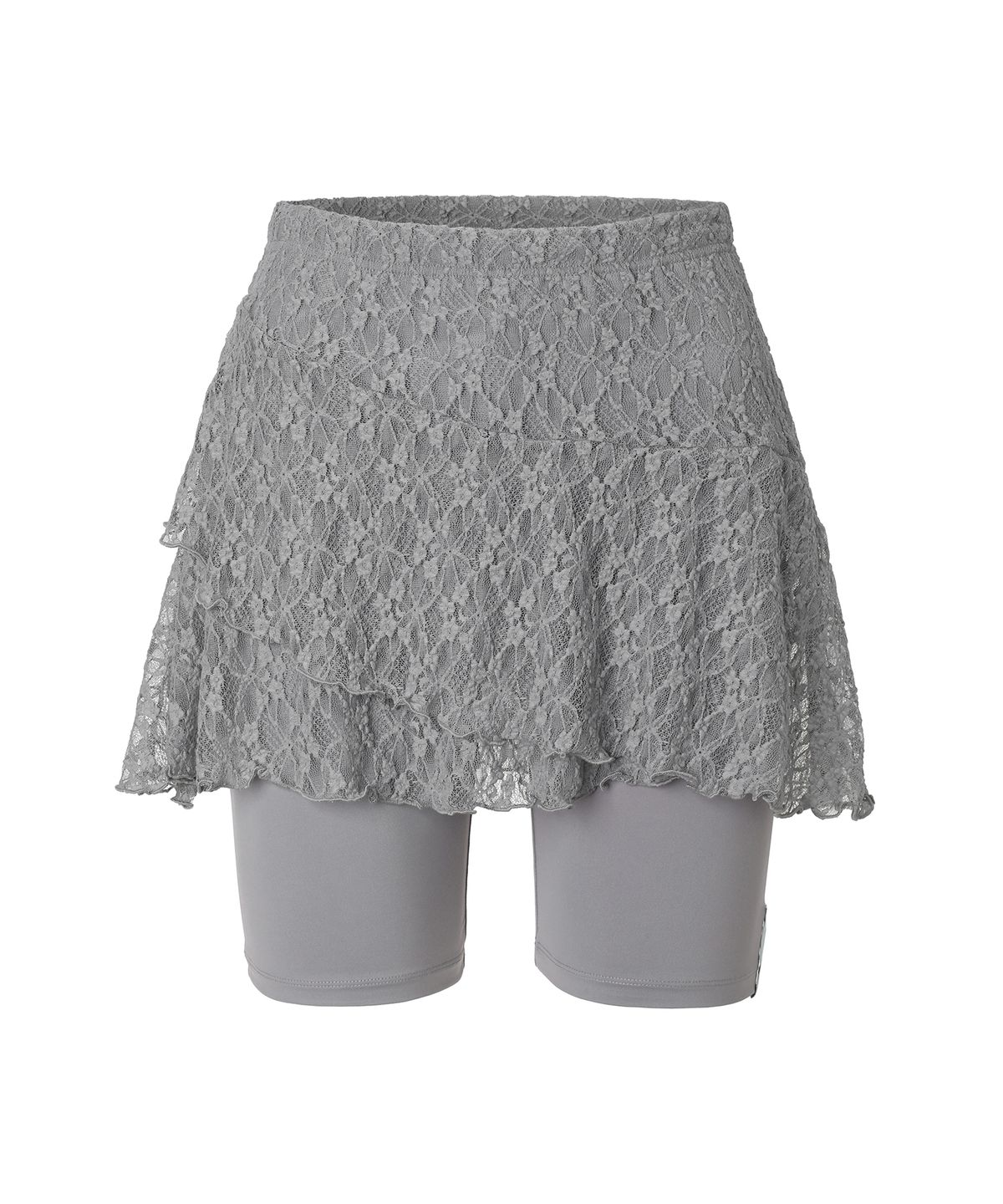 미레코(MIRECO) LACE LAYER WRAP SKORT STONE GREY