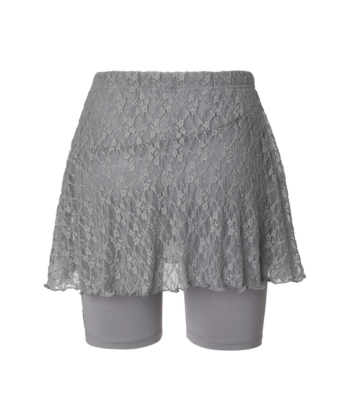 미레코(MIRECO) LACE LAYER WRAP SKORT STONE GREY
