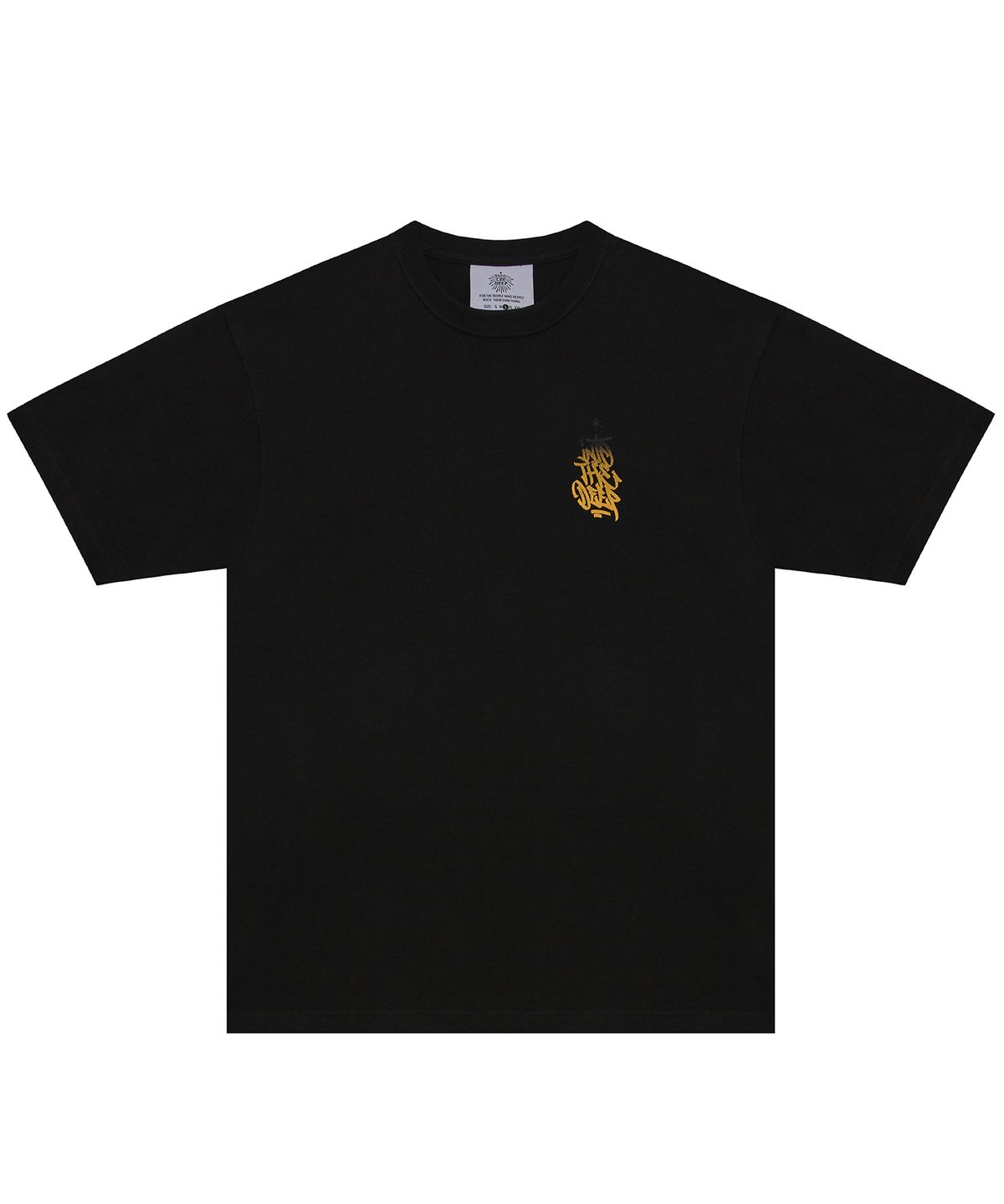 인투더딥(INTO THE DEEP) [ITD X HRTM] BASKE DEEP TAG S/S - YELLOW - BLACK