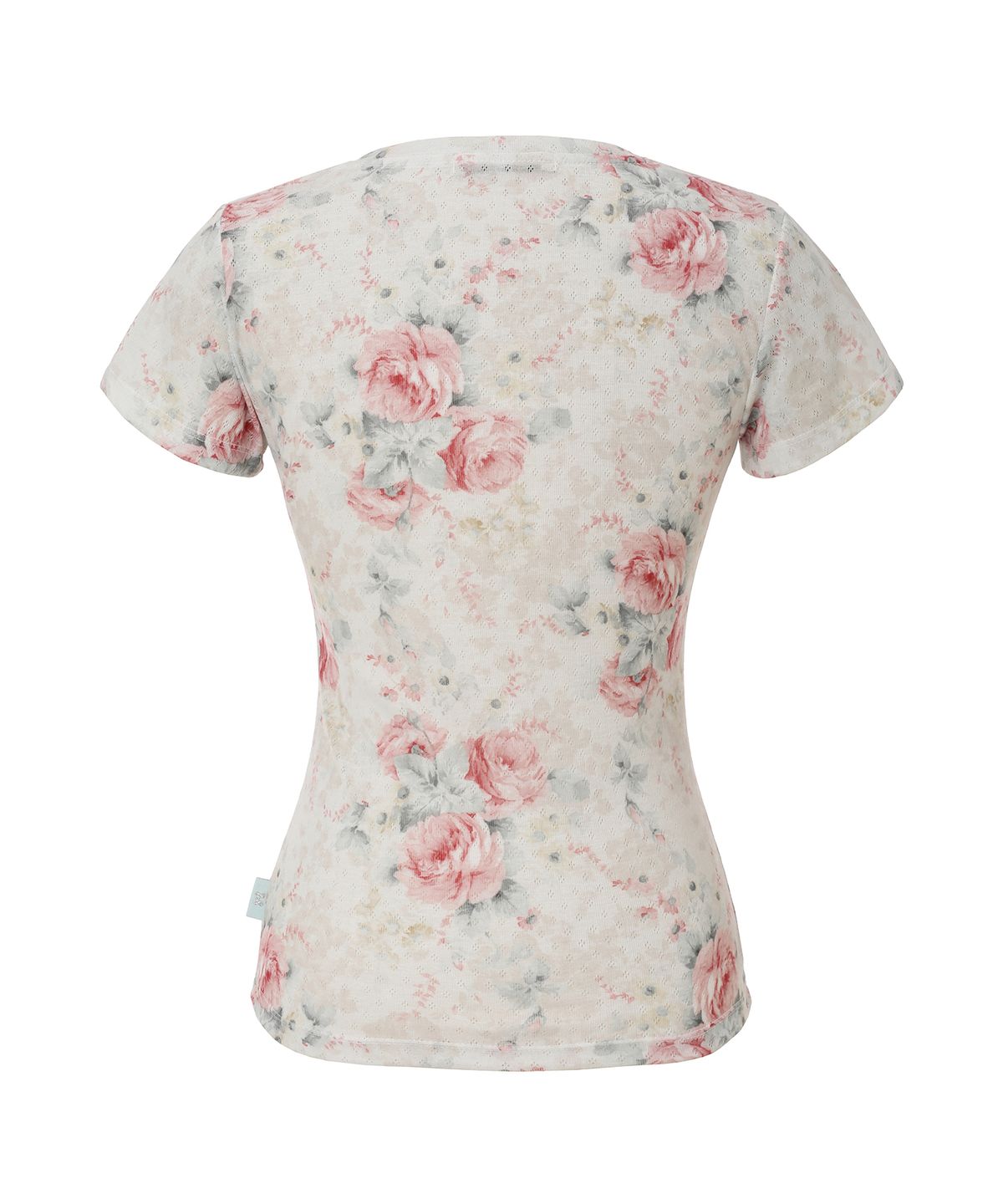 미레코(MIRECO) FLOWER BUTTON T IVORY
