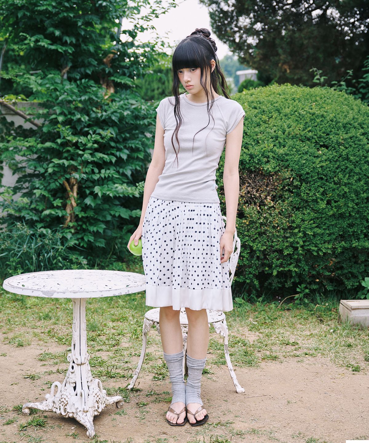 미레코(MIRECO) PIGMENT SLIM T DUSTY GREY
