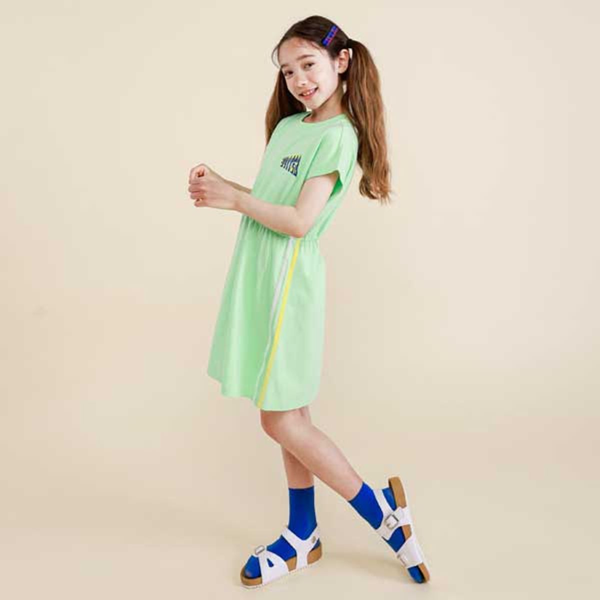 아이러브제이(I LOVE J) B.줄리 테이프 배색 원피스 JVUOP23