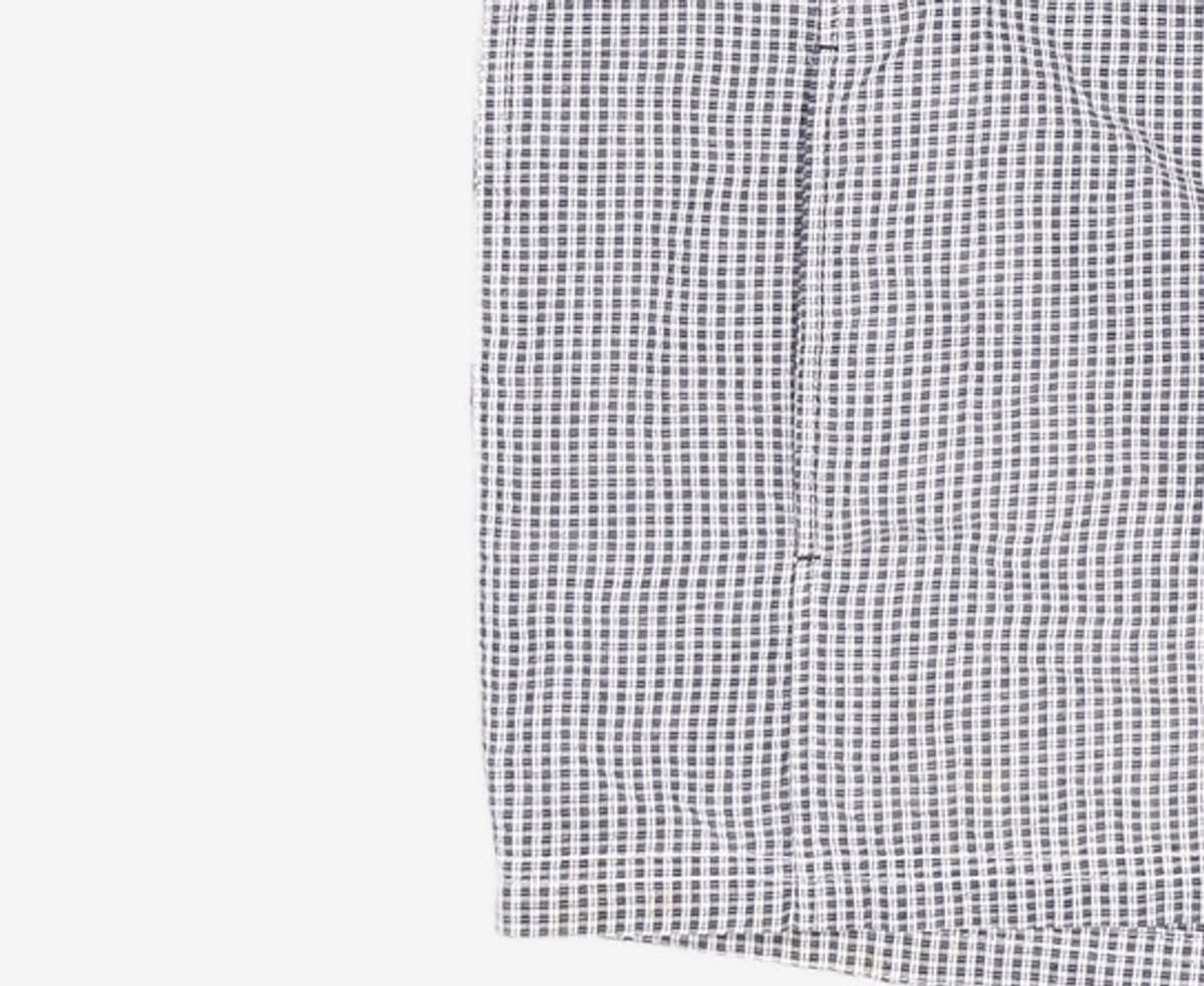 사운즈라이프(SOUNDSLIFE) [SM21 SOUNDSLIFE] Solid Half Shirt-Checked Navy L