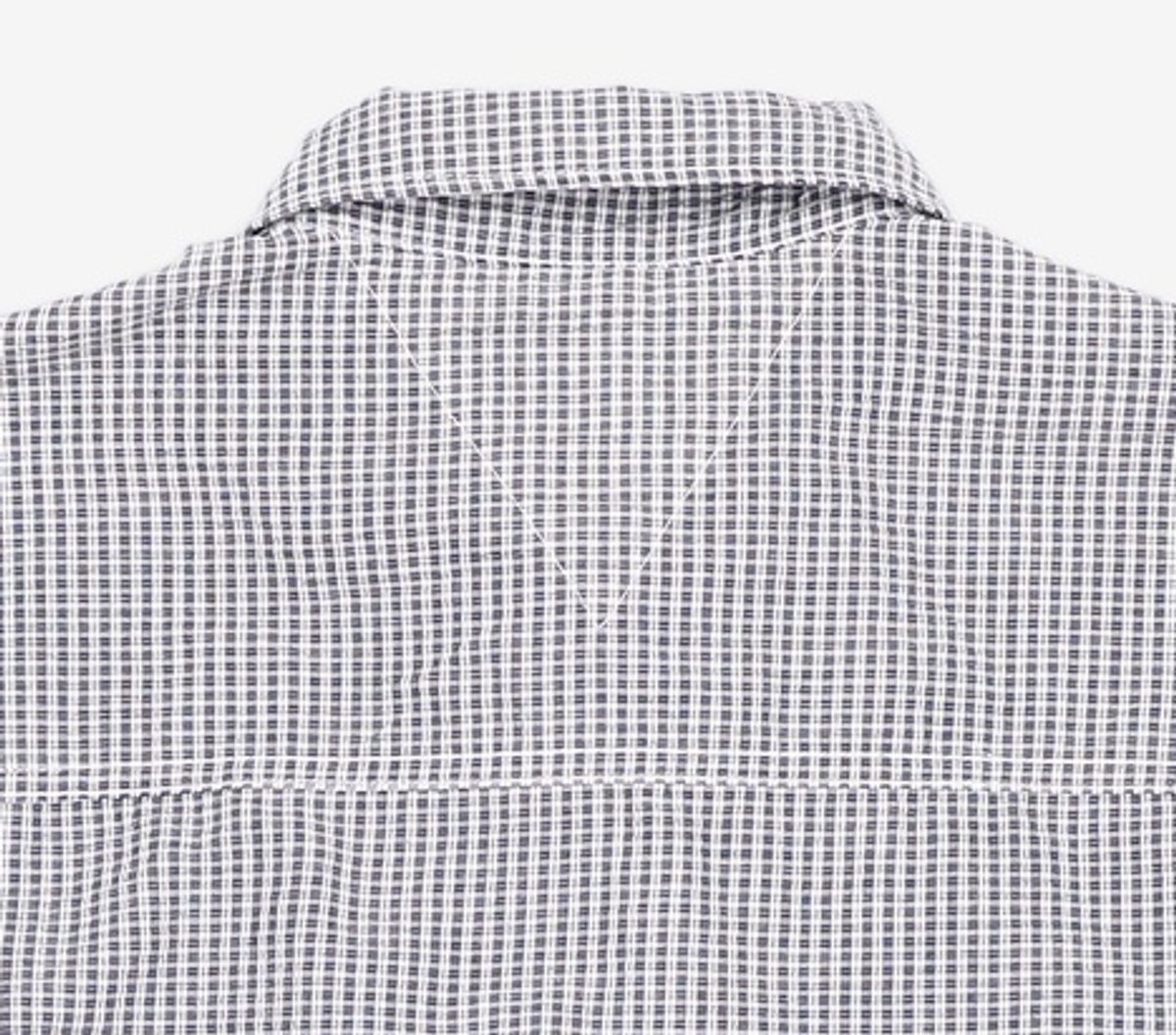 사운즈라이프(SOUNDSLIFE) [SM21 SOUNDSLIFE] Solid Half Shirt-Checked Navy L