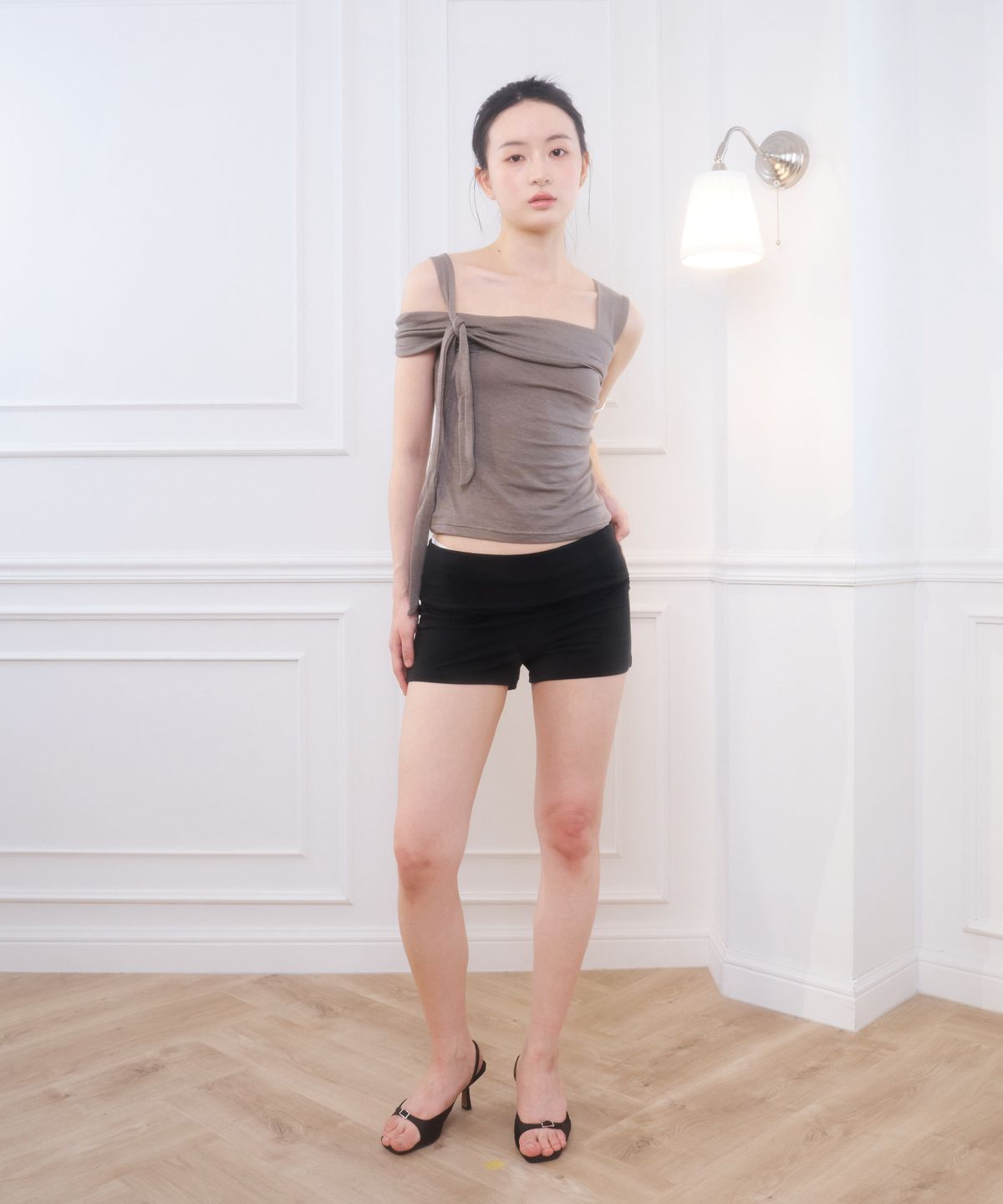 벨리아르(BELLIALEU) COTTON MICRO SHORT BLACK