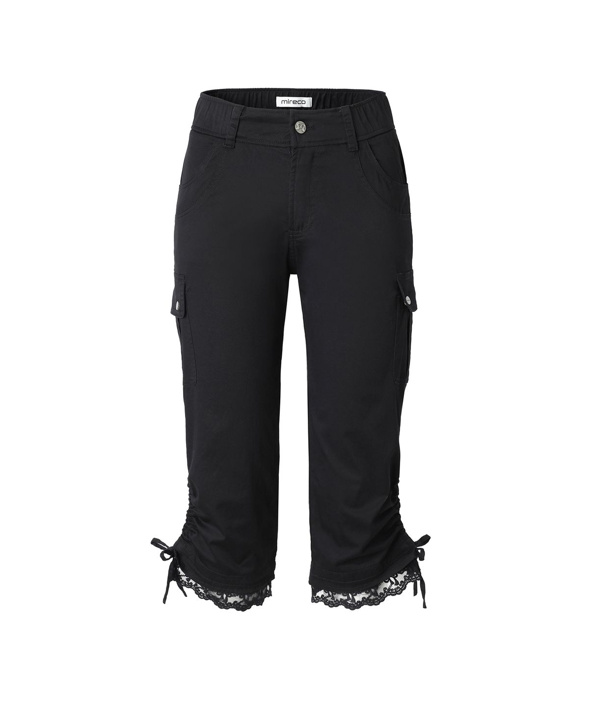 미레코(MIRECO) LACE CORSET CAPRI PT BLACK