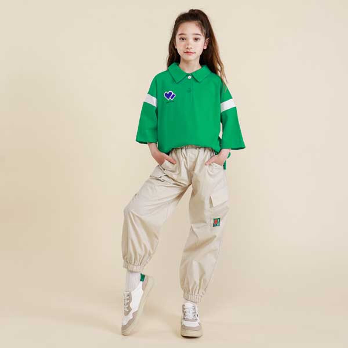 아이러브제이(I LOVE J) B.배색 포인트 카라 티셔츠 JVUTO22