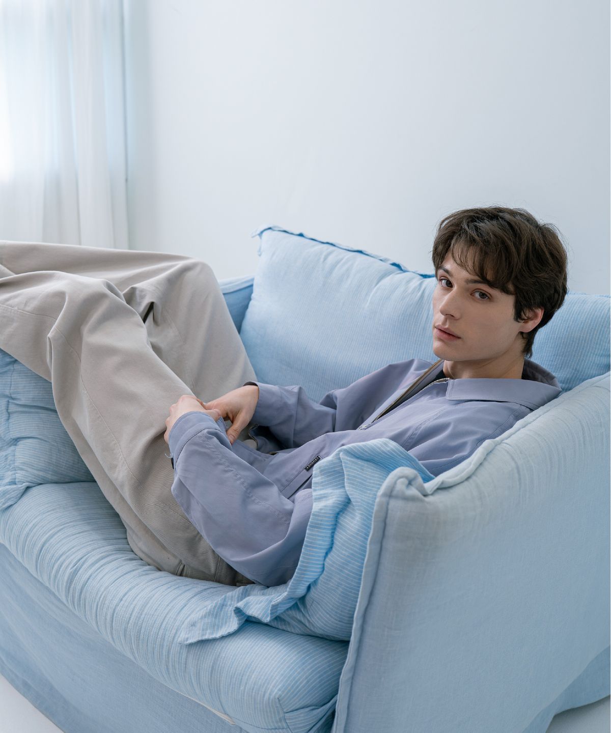 른넷(LEUNNET) 세론 블루종 (Ceron Blouson) / Blue Gray