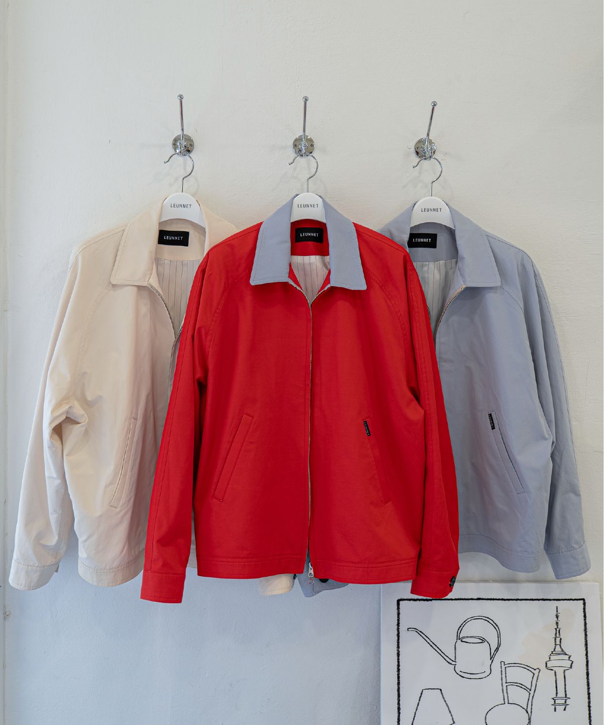 른넷(LEUNNET) 세론 블루종 (Ceron Blouson) / Light Beige