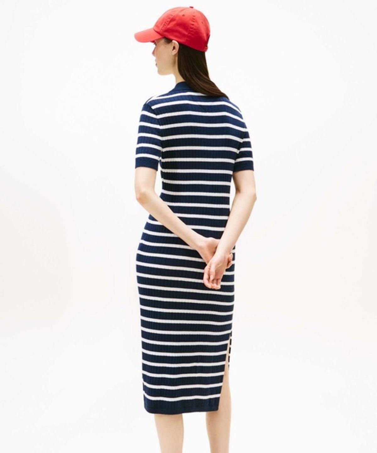 타미진스(TOMMY JEANS) 스웨터 폴로 롱 원피스 (T32G6WOP04TWT2C1G)