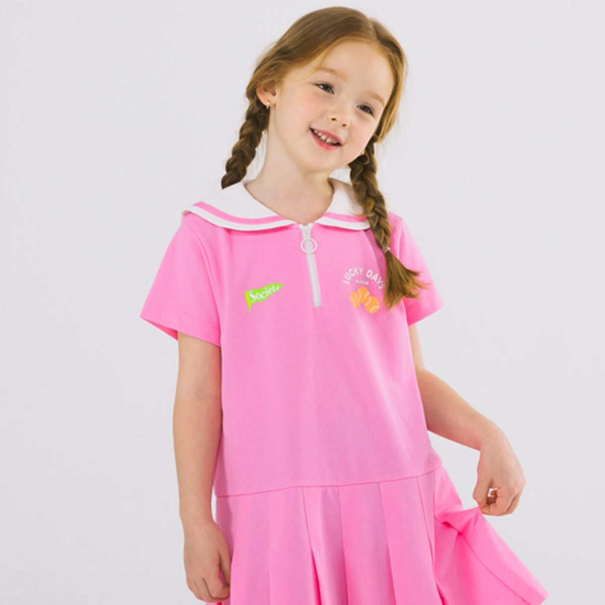 아이러브제이(I LOVE J) 럭키볼 카라 원피스 JWUOP18