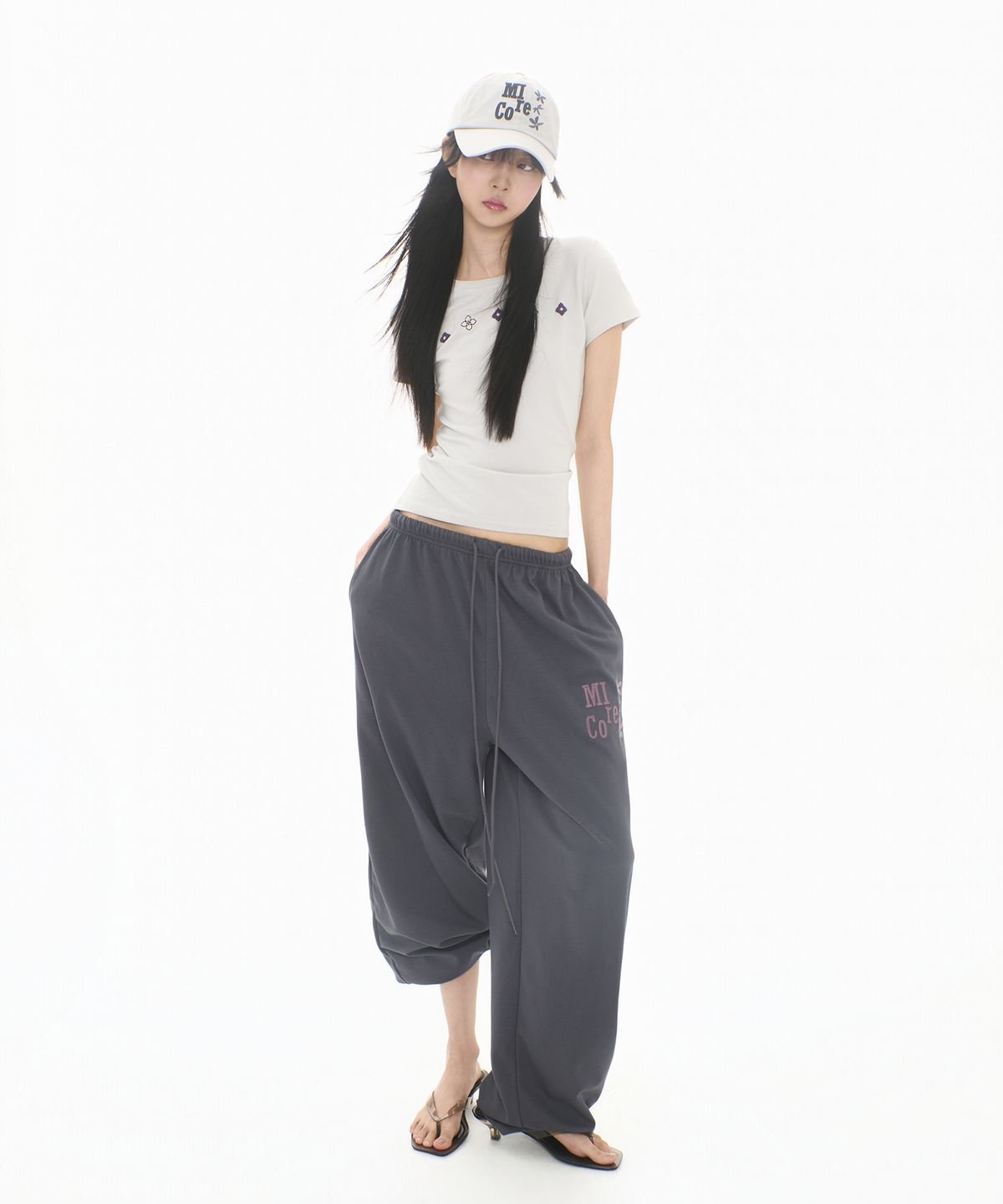 미레코(MIRECO) CALI BALL CAP PALE GREY