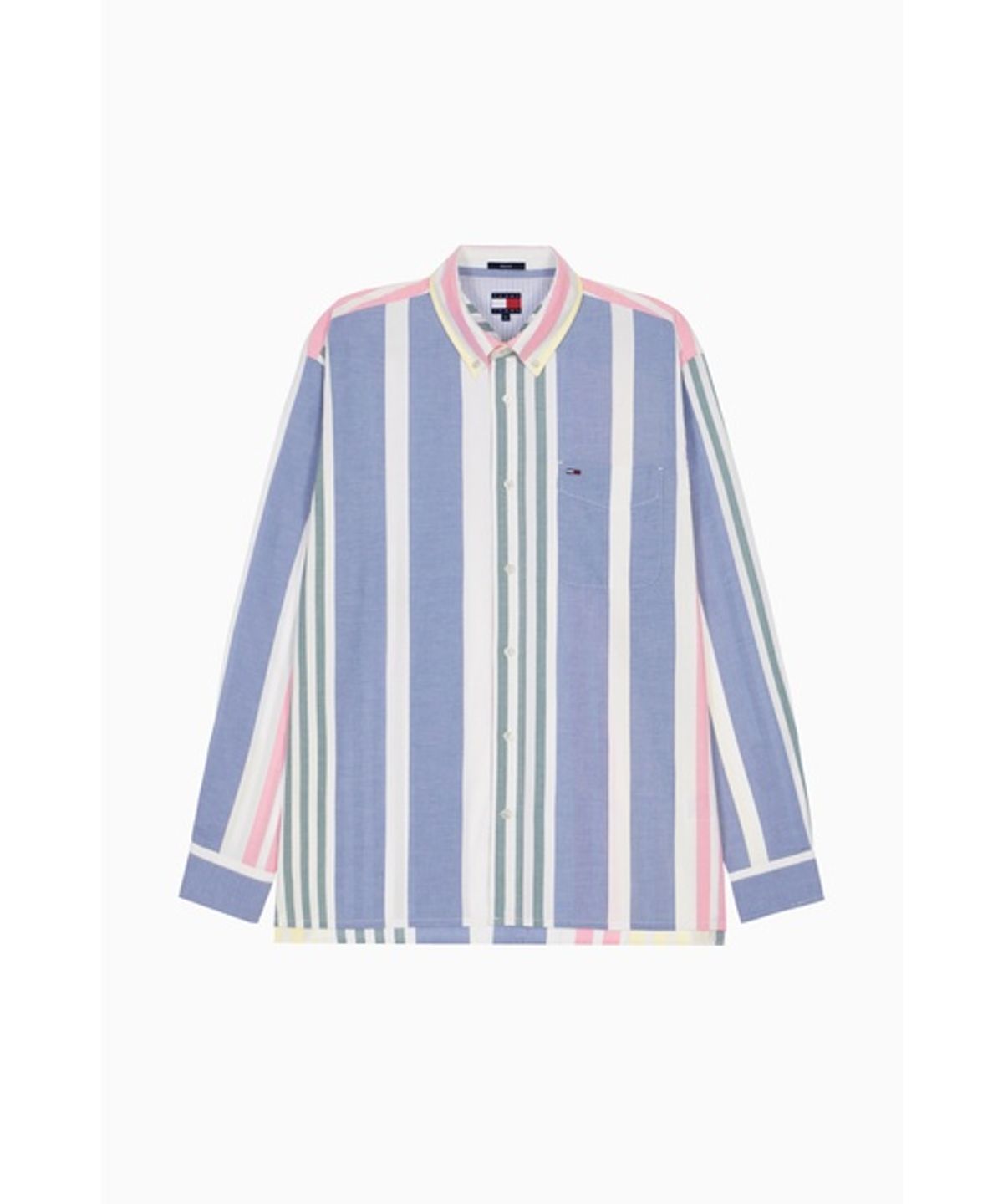 타미진스(TOMMY JEANS) 옥스포드 펀 스트라이프 셔츠 (T32G6WSH42TMT1YBL)