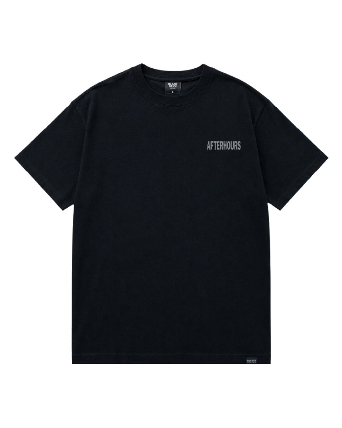 블랭크브릭(BLANKBRICK) 애프터아워스 반팔티셔츠(블랙)