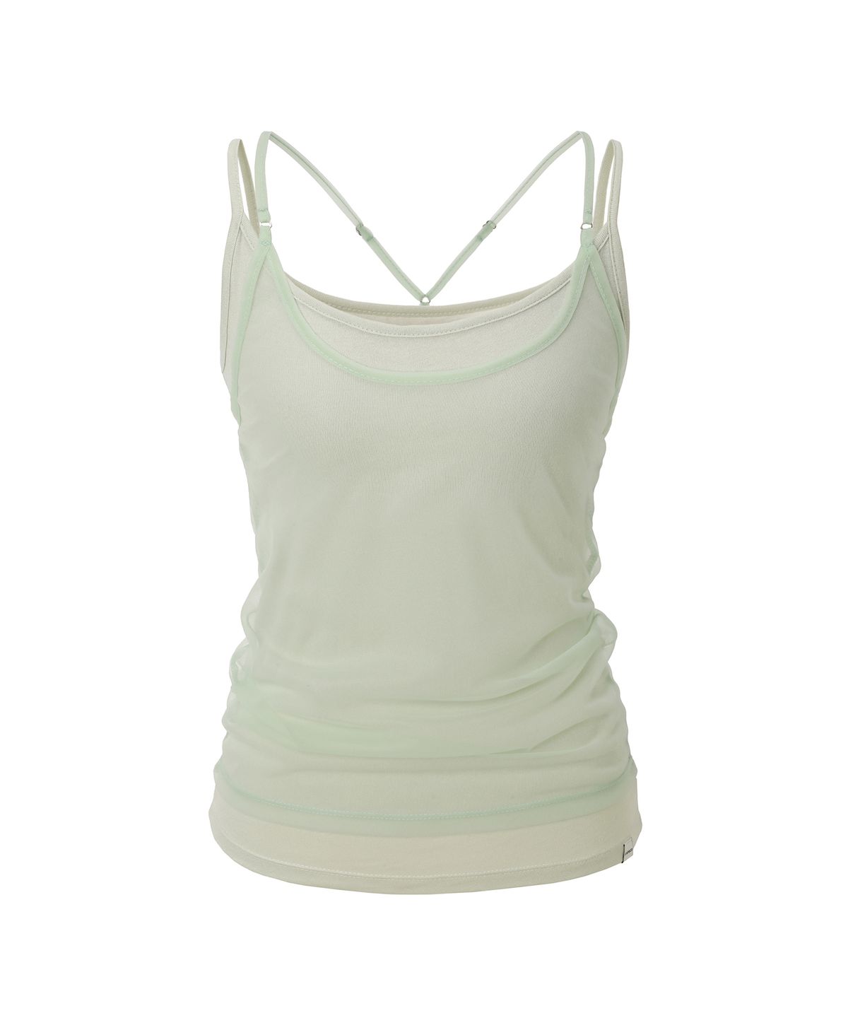 미레코(MIRECO) SOFT MESH LAYER CAMI AORI GREEN
