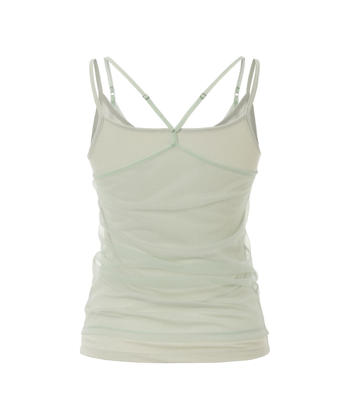 미레코(MIRECO) SOFT MESH LAYER CAMI AORI GREEN