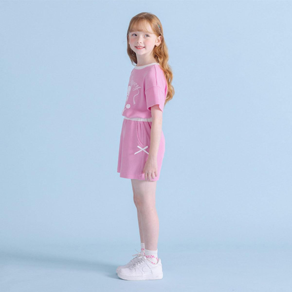 아이러브제이(I LOVE J) 얼바이 리본 와플 상하 SET JXUSE07