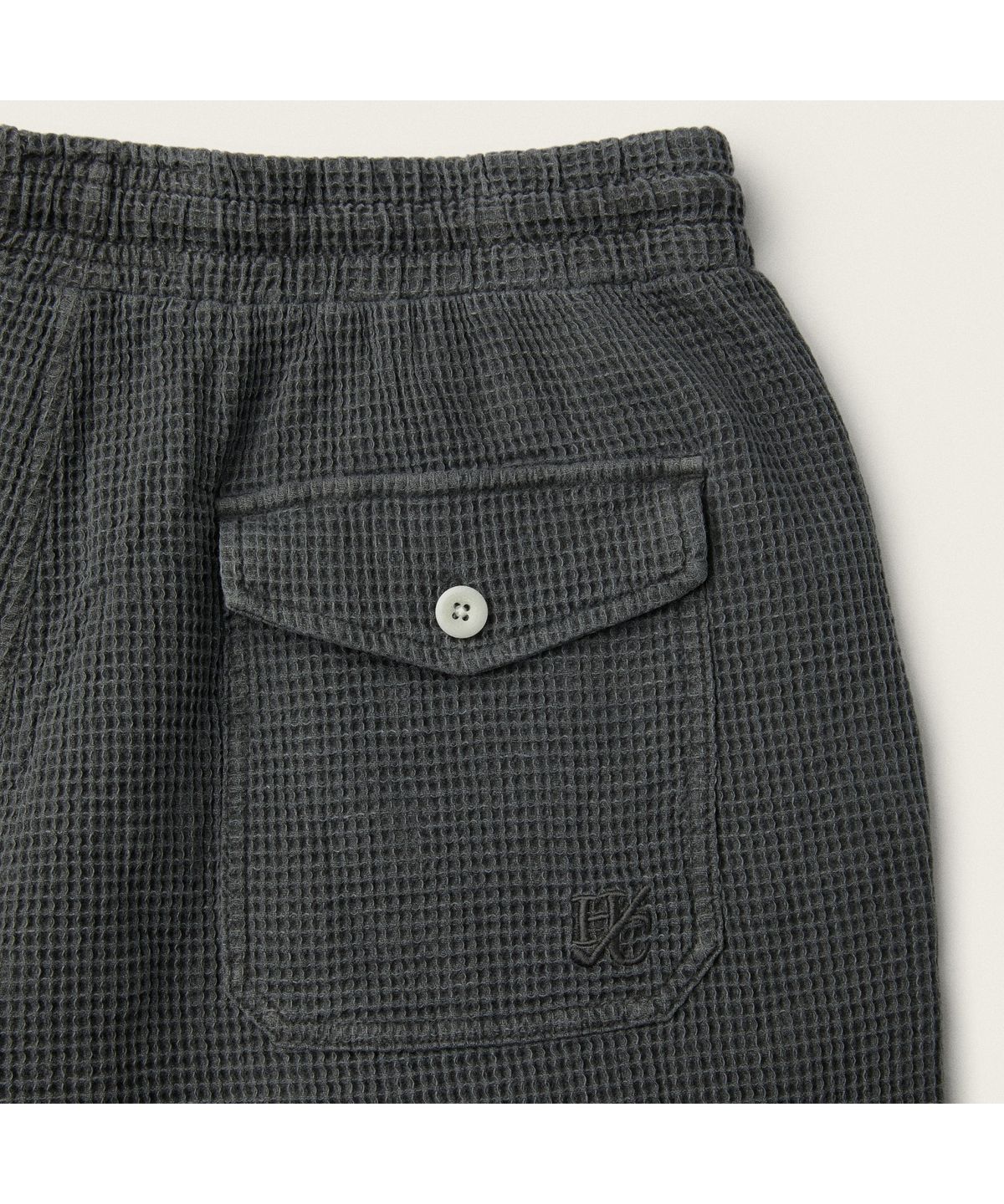 헨리코튼(HENRY COTTONS) [Brtish Sporting Club] Pigment Dyeing Waffle Shorts (Set-up) ABPOM26721GYX