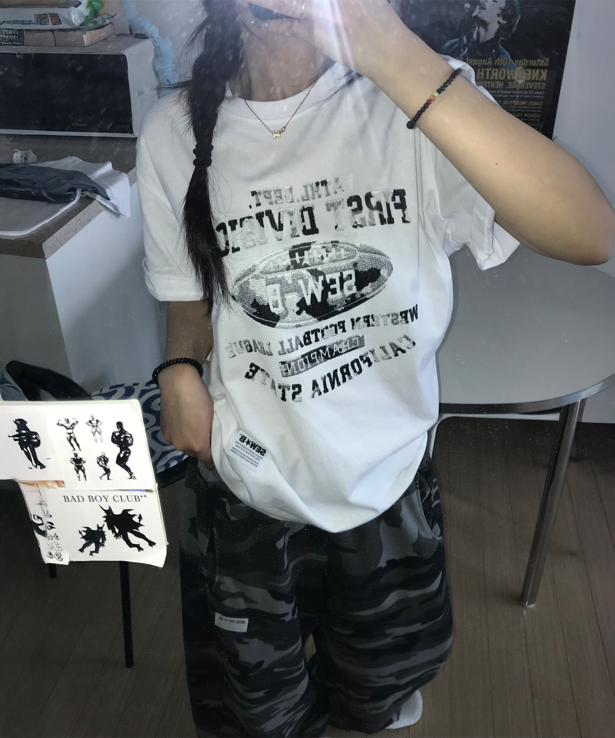 쏘비(SEW-B) TEXXT 오버핏 반팔티