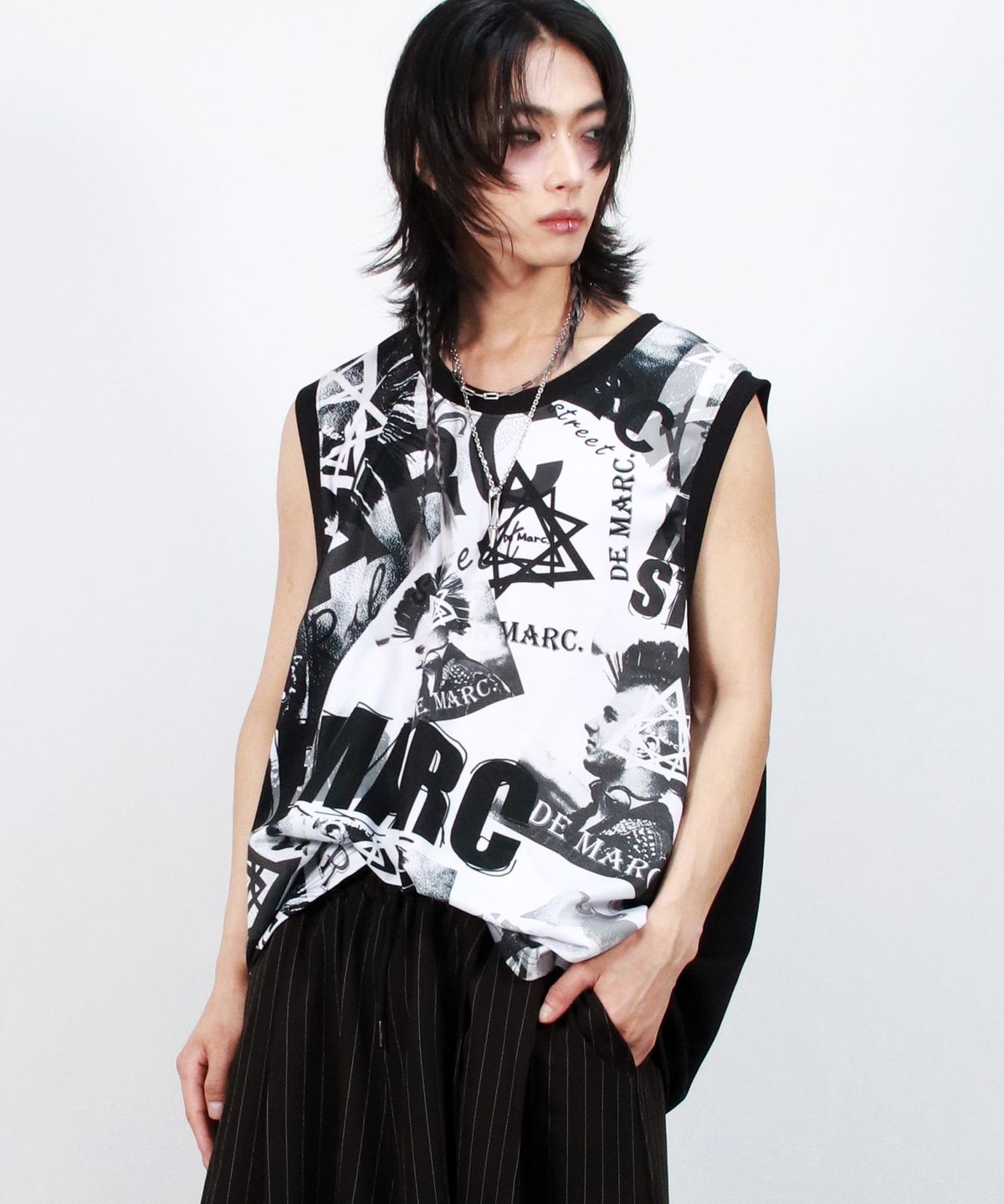 드마크(DEMARC) M Street collage oversize sleeveless